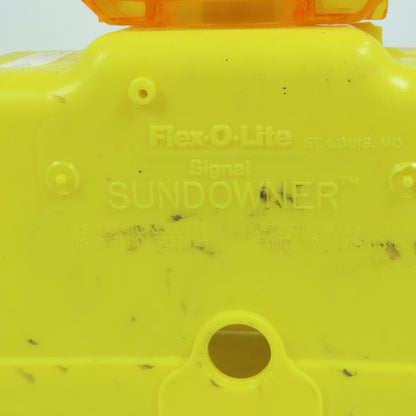 Flex-O-Lite Sundowner Traffic Barricade Safety Light Amber Lens Signal