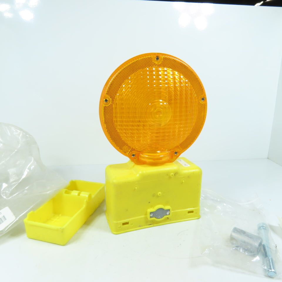 Flex-O-Lite Sundowner Traffic Barricade Safety Light Amber Lens Signal