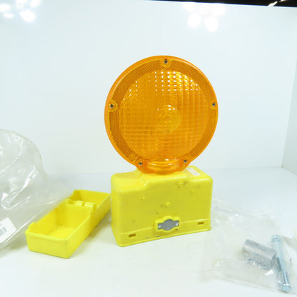 Flex-O-Lite Sundowner Traffic Barricade Safety Light Amber Lens Signal