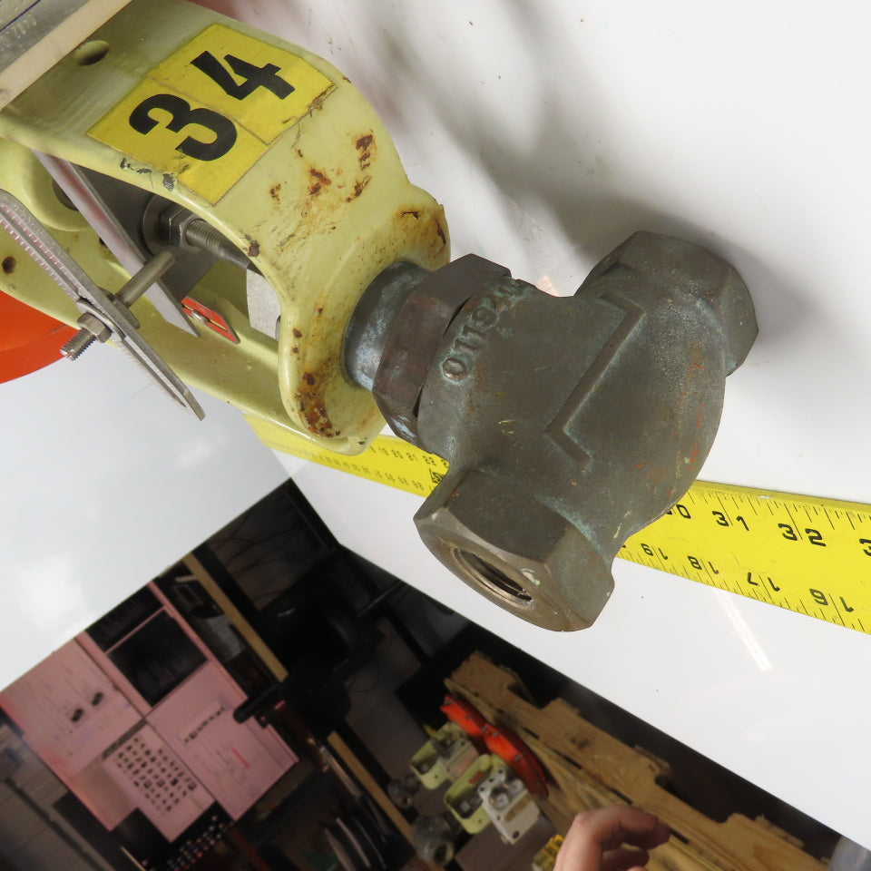 H. D. Baumann 32-24 588 1/2" Bronze Pneumatic Diaphragm Control Valve 20-25PSI