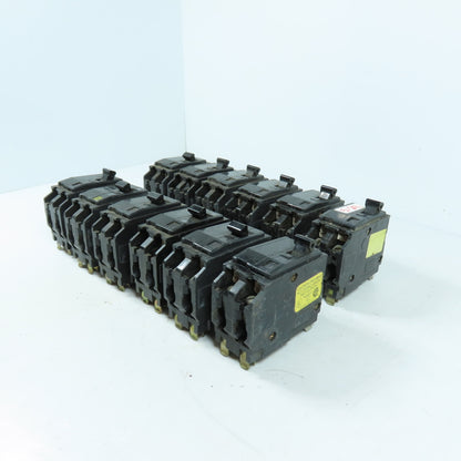 Square D Type QO 60A 2-Pole Plug-On Circuit Breakers 240VAC Lot Of 12