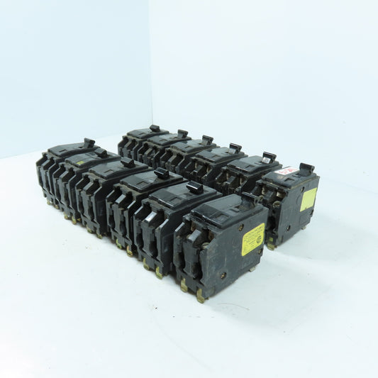 Square D Type QO 60A 2-Pole Plug-On Circuit Breakers 240VAC Lot Of 12
