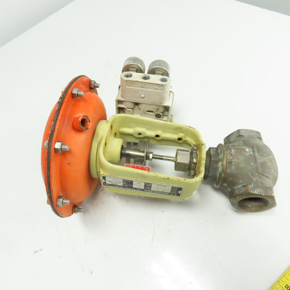 H.D. Baumann 32-24 351 1-1/4" Bronze Pneumatic Diaphragm Control Valve 20-25PSI