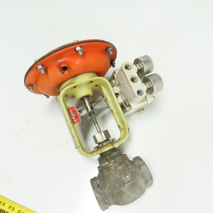H.D. Baumann 32-24 351 1-1/4" Bronze Pneumatic Diaphragm Control Valve 20-25PSI