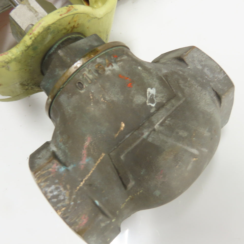 H.D. Baumann 32-24 351 1-1/4" Bronze Pneumatic Diaphragm Control Valve 20-25PSI