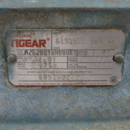 Dodge A2620040N000K1 40:1 Ratio Right Angle Gear Reducer 44RPM Left Hand Output