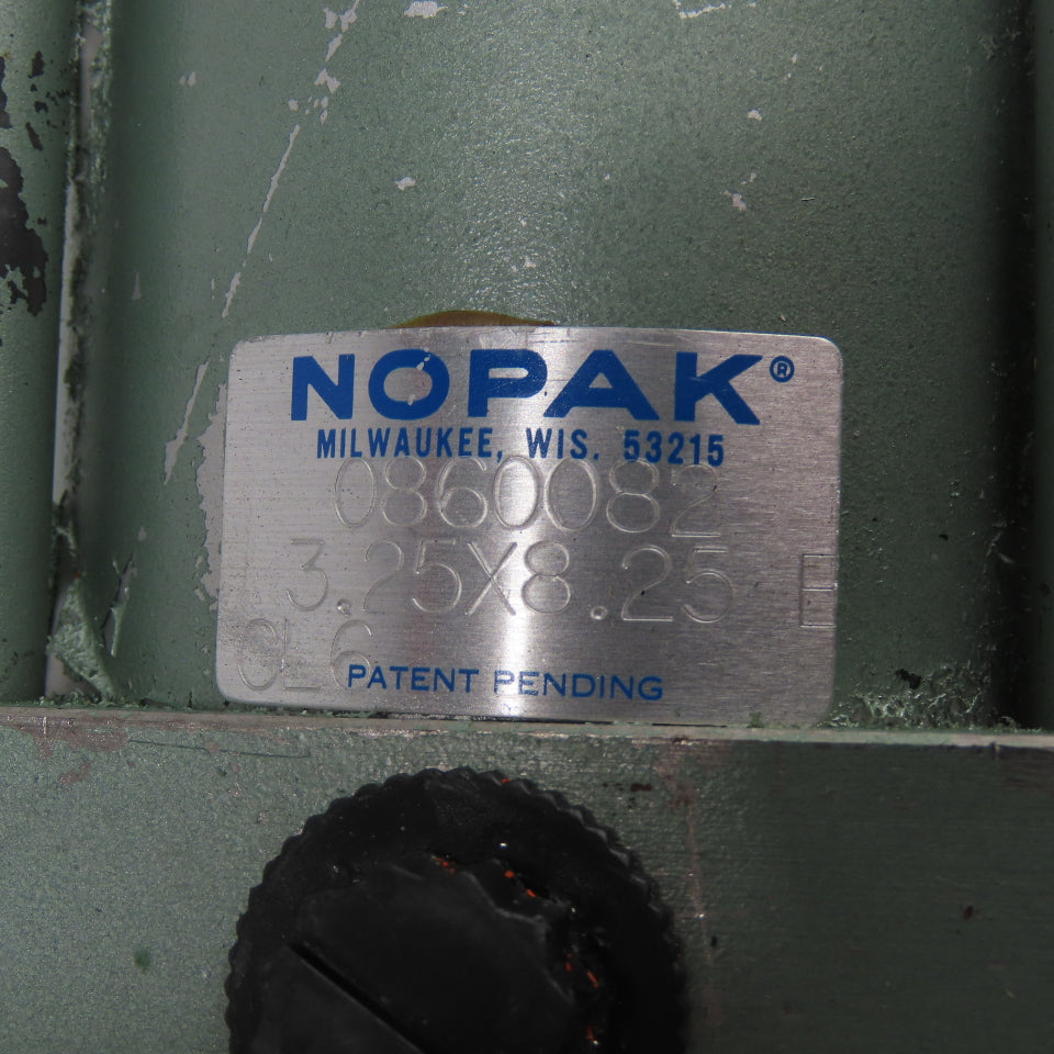Nopak 0860082 3.25X8.25 E 3.25" Bore 8.25" Stroke Tie-Rod Pneumatic Air Cylinder