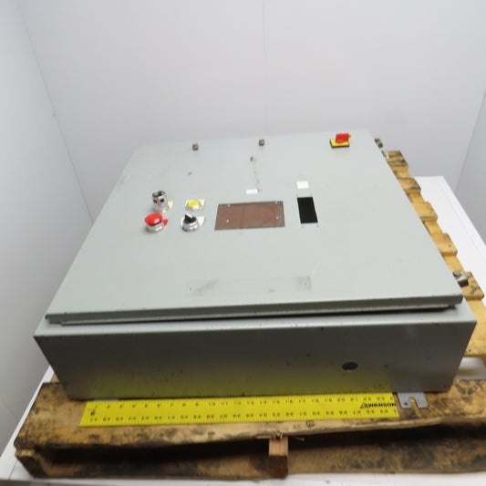 Hoffman A303008LP 30" x 30" x 8" Type 12,13 Electrical Enclosure W/ Back Plate
