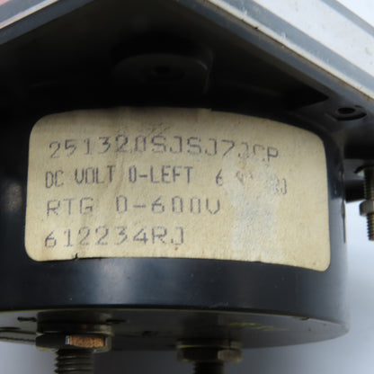 Yew 251320SJSJ7JCP 0-600V DC Analog Panel Ammeter