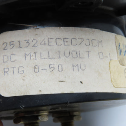 Yew 251324ECEC7JCM 0-25 DC Amperes Amps Analog Panel Ammeter