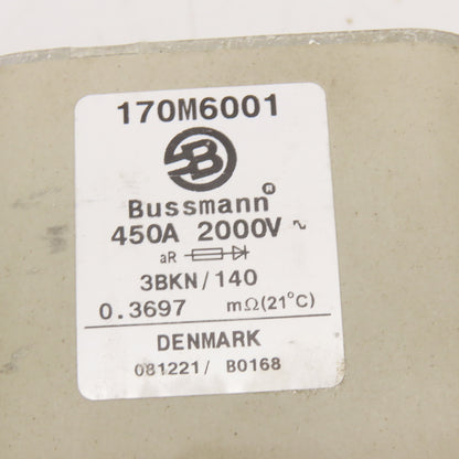 Bussmann 170M6001 450A 2000V Semiconductor Fuse