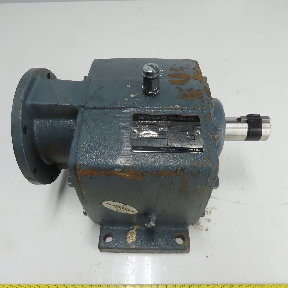Paterson 7NC529NCIUA00N01 Gear Reducer 25.78 Ratio 1.3HP 67.9 Output RPM