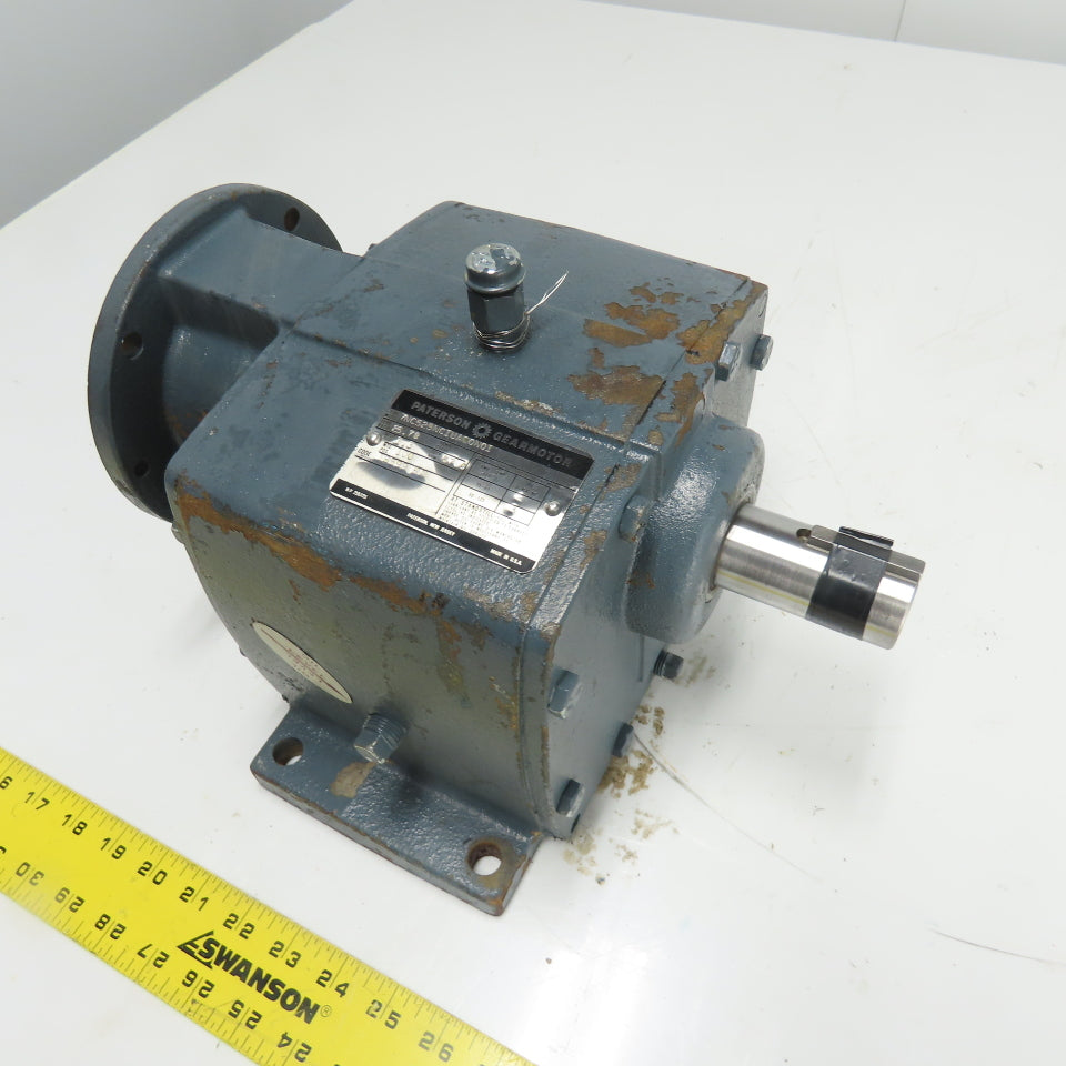 Paterson 7NC529NCIUA00N01 Gear Reducer 25.78 Ratio 1.3HP 67.9 Output RPM