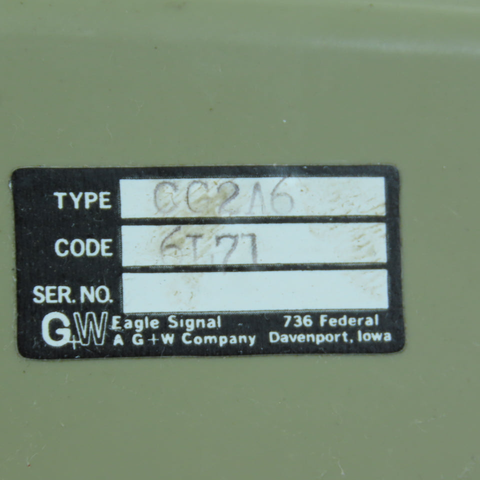 Eagle Signal CG2A6 Plug-In Time Delay Relay 0.2-2.0 Seconds
