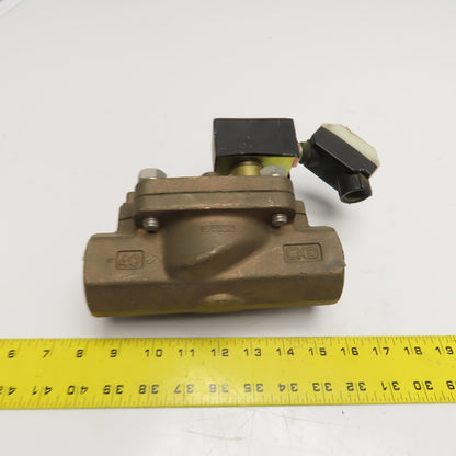 CKD AD11-40N 1-1/2" NPT Brass Solenoid Valve 24VDC Coil