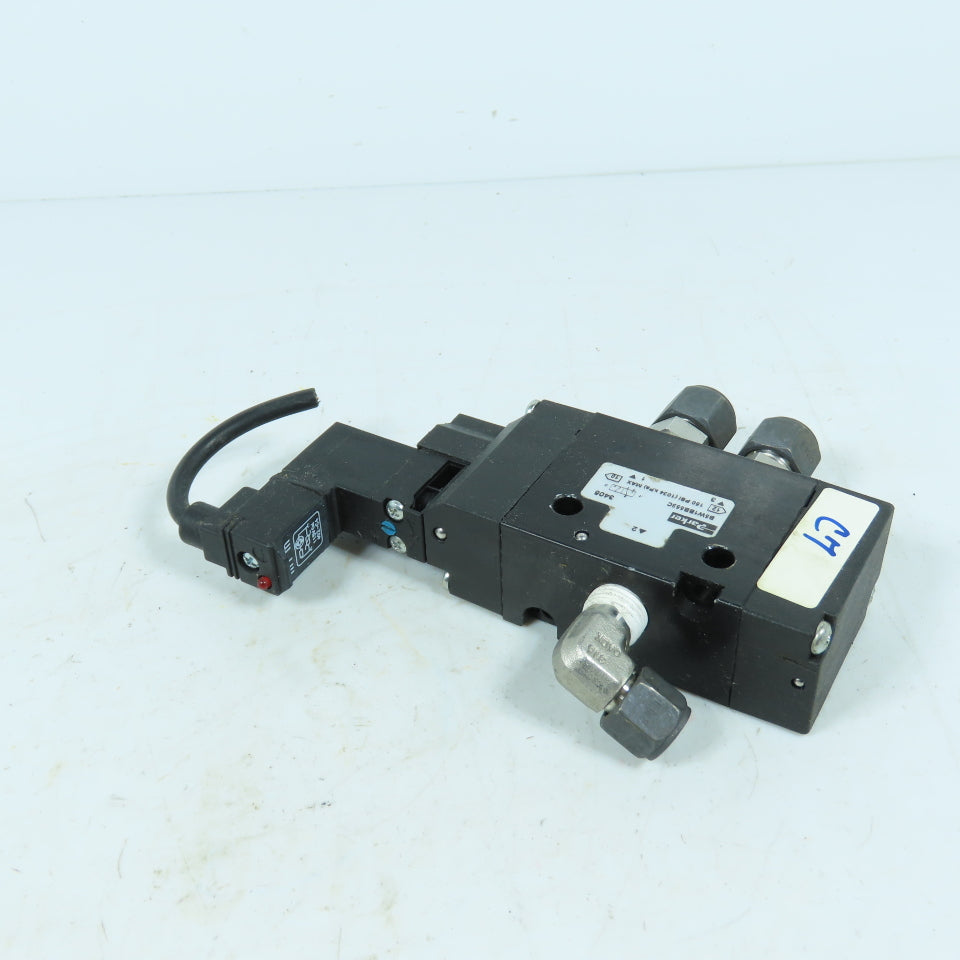 Parker B5W1BB553C Pneumatic Solenoid Valve 1/4" NPT 120VAC