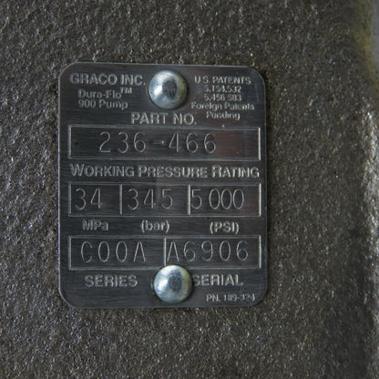 Graco 236-466 Dura-Flo 900 Displacement Pump 5000 PSI