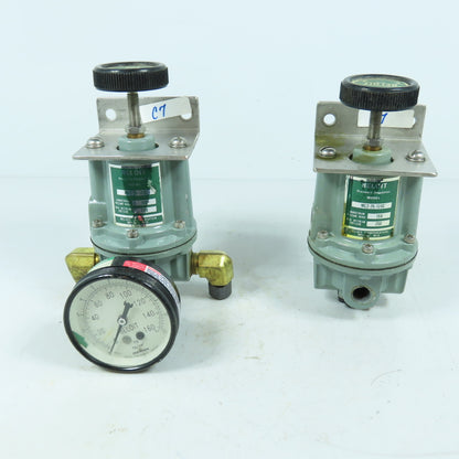 Beloit MC2-75-120C Pressure Regulators 150 PSI Range w/ 1 Gauge Lot of 2