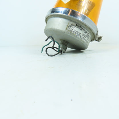 Edwards 52A-N5-40W Adaptabeacon Signal Rotating Light 120V Amber Lens