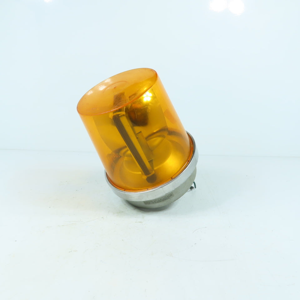 Edwards 52A-N5-40W Adaptabeacon Signal Rotating Light 120V Amber Lens