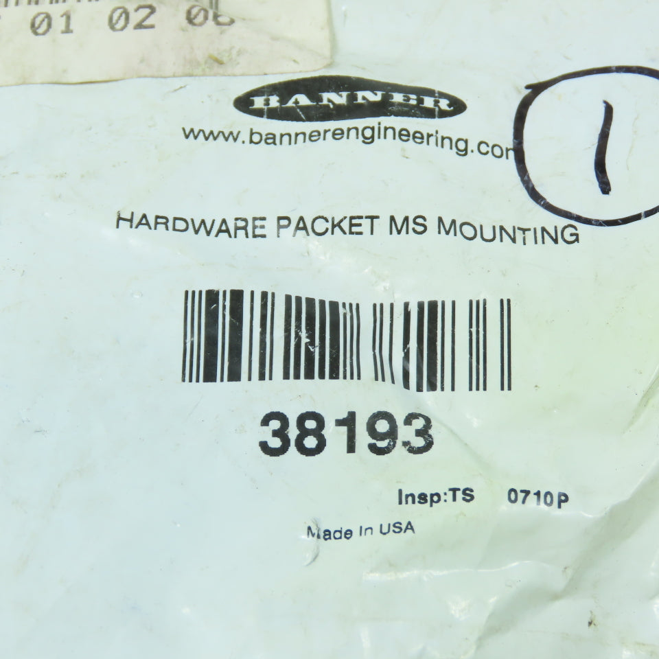 Banner 38193 Hardware Packet MS Mounting Kit Lot of 2