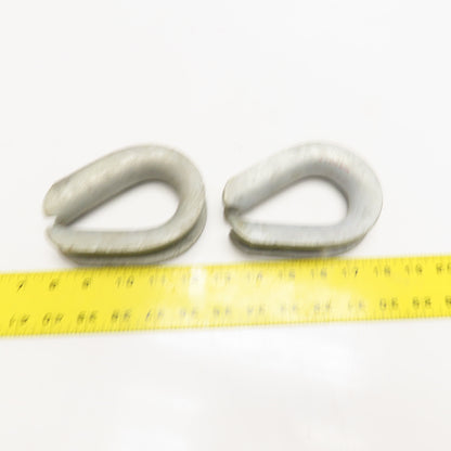 3/4" Galvanized Wire Rope Thimble Lot Of 2