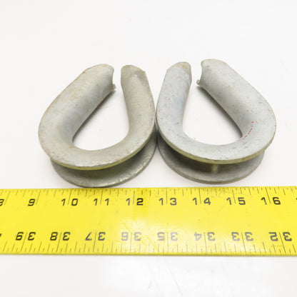 3/4" Galvanized Wire Rope Thimble Lot Of 2