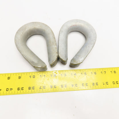 3/4" Galvanized Wire Rope Thimble Lot Of 2