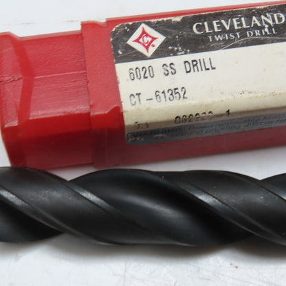 Cleveland Twist Drill CT-61352 .6020 SS Drill Bit 2 Flute 118° 0.562" Shank