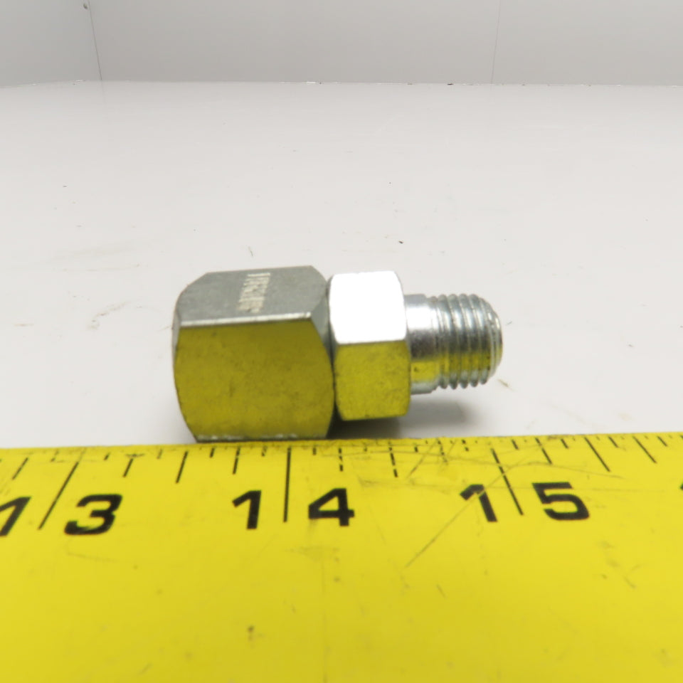 Lubriquip 501-256-000 1/4" NPT Male x Female Swivel Lubrication Straight Fitting