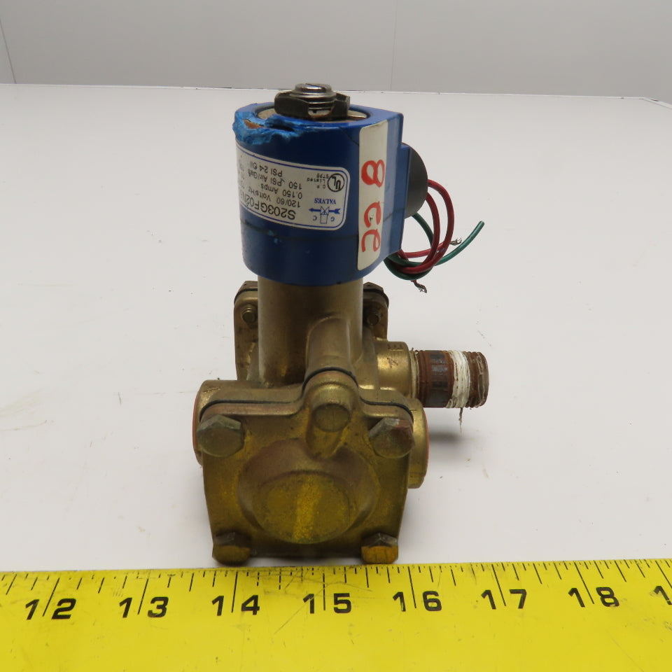 GC Valves S203GF02N5DG4 1/2" NPT 3 Way Normally Closed Solenoid Valve 120V Coil