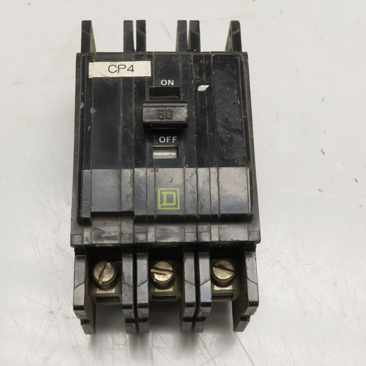 Square D QUO 60A 3 Pole Circuit Breaker 240VAC