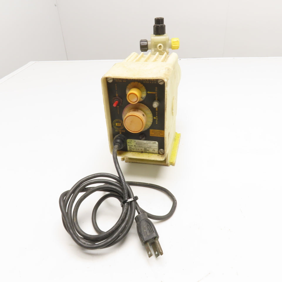 Liquid Metronics A101-95T 115V Adjustable Metering Dosing Pump 14.4GPD Max