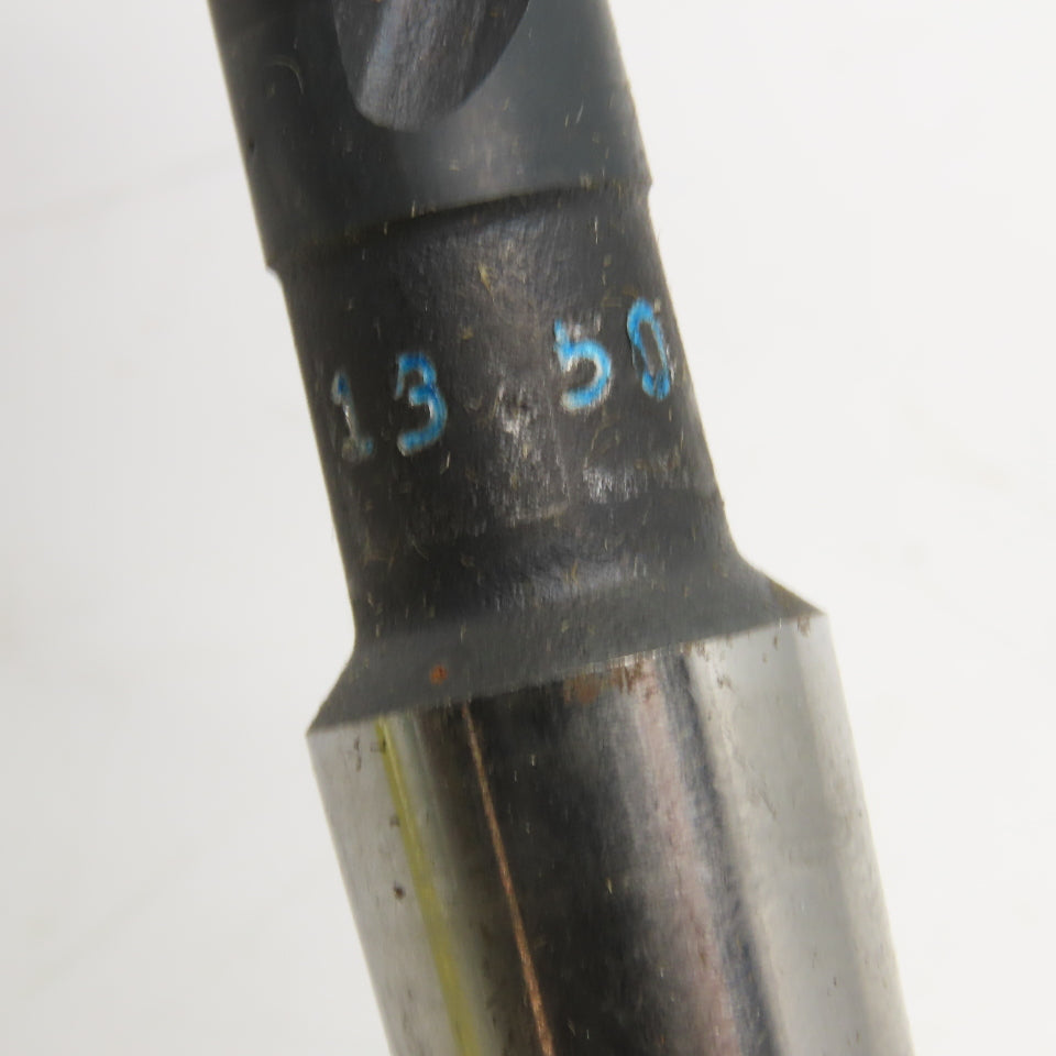 PTD 13.50mm Dia. 2 Flute Twist Drill MT2 Taper Shank 8-1/2" OAL