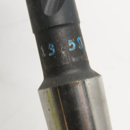 PTD 13.50mm Dia. 2 Flute Twist Drill MT2 Taper Shank 8-1/2" OAL