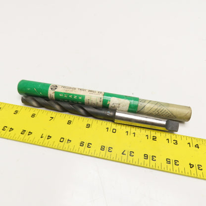 PTD 13.50mm Dia. 2 Flute Twist Drill MT2 Taper Shank 8-1/2" OAL