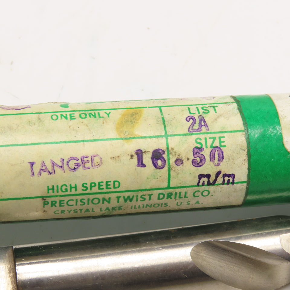 PTD 16.50mm Dia. 2 Flute Twist Drill 7-1/2" OAL