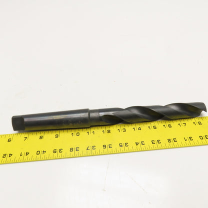 PTD 27.50mm Dia. 2 Flute Twist Drill MT4 Tapered Shank 12-3/4" OAL