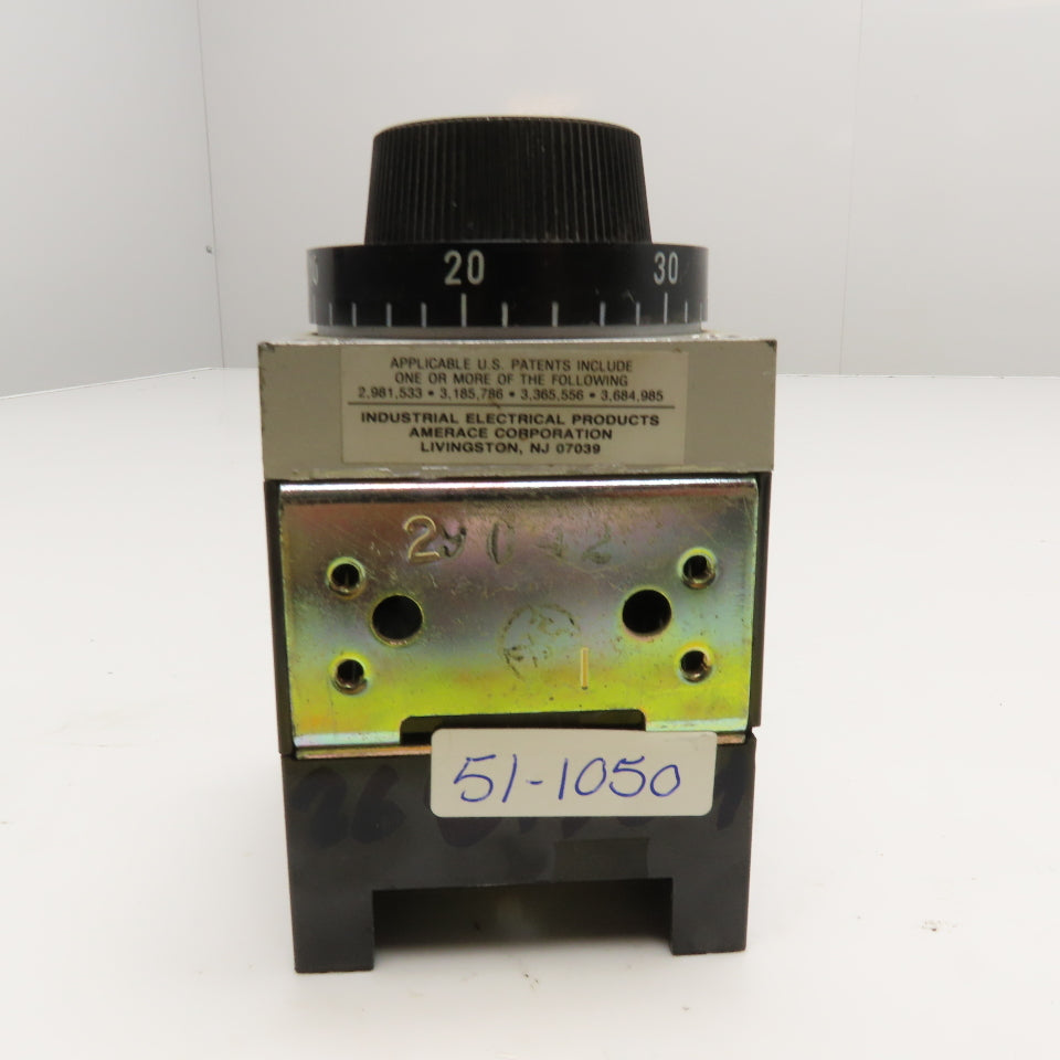 Agastat 7022L7D 5-50 Second Timer Time Delay Relay 120V 25-400Hz Coil