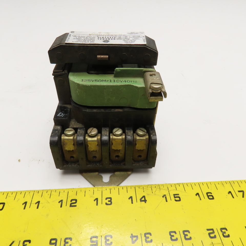 General Electric CR16031400AA Lighting Contactor Relay 250/480V 125/110V Coil