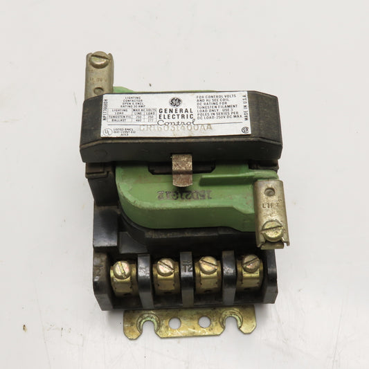 General Electric CR16031400AA Lighting Contactor Relay 250/480V 125/110V Coil