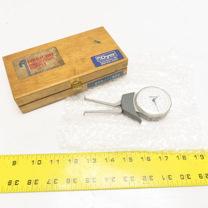 Dyer 100-107 Intertest 0.8" To 1.6" Indicator Dial Groove Gage 0.0005"