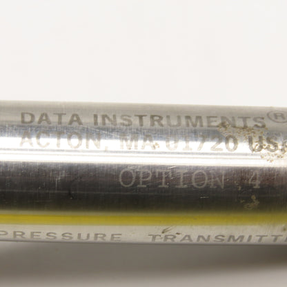 Data Instruments Inc. Model BL 200PSI Pressure Transmitter W/ Option 4