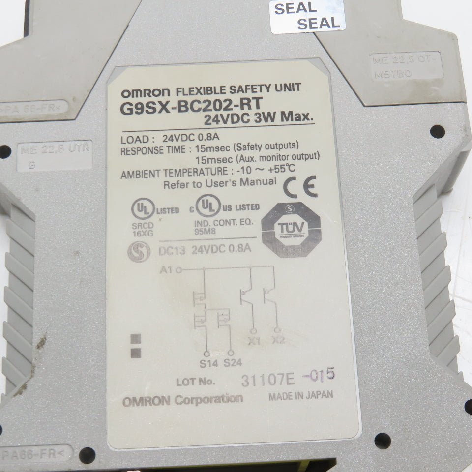 Omron G9SX-BC202 Flexible 2 Channel Safety Relay 24VDC