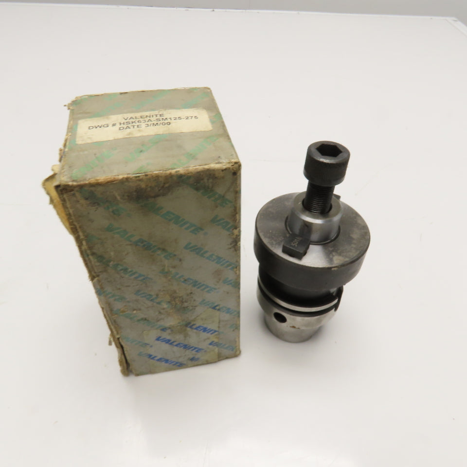 Valenite HSK63A-SM125-275 HSK63 Shank Shell Mill Tool Holder 1-1/4" Arbor
