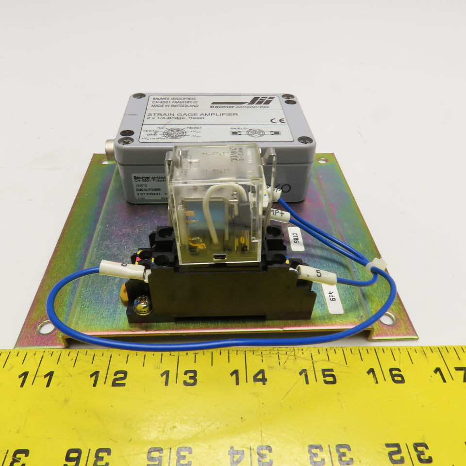 Baumer DABU AL 1R/508688 Strain Gage Amplifier Relay Assembly