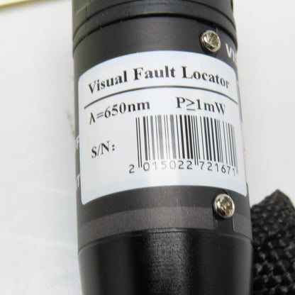 Fiber Optic Cable Visual Fault Locator Laser Light 1mW 650nm Wavelength