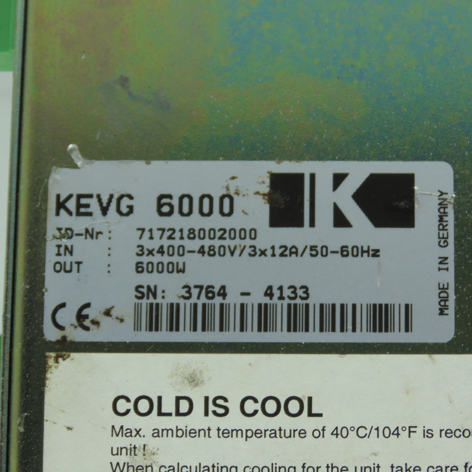 717218002000 KEVG 6000 Regenerative Braking Unit 6000W 3x400-480V