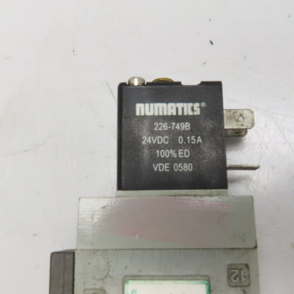 Numatics L23BB452B000061 Pneumatic Directional Valve 24VDC Coil