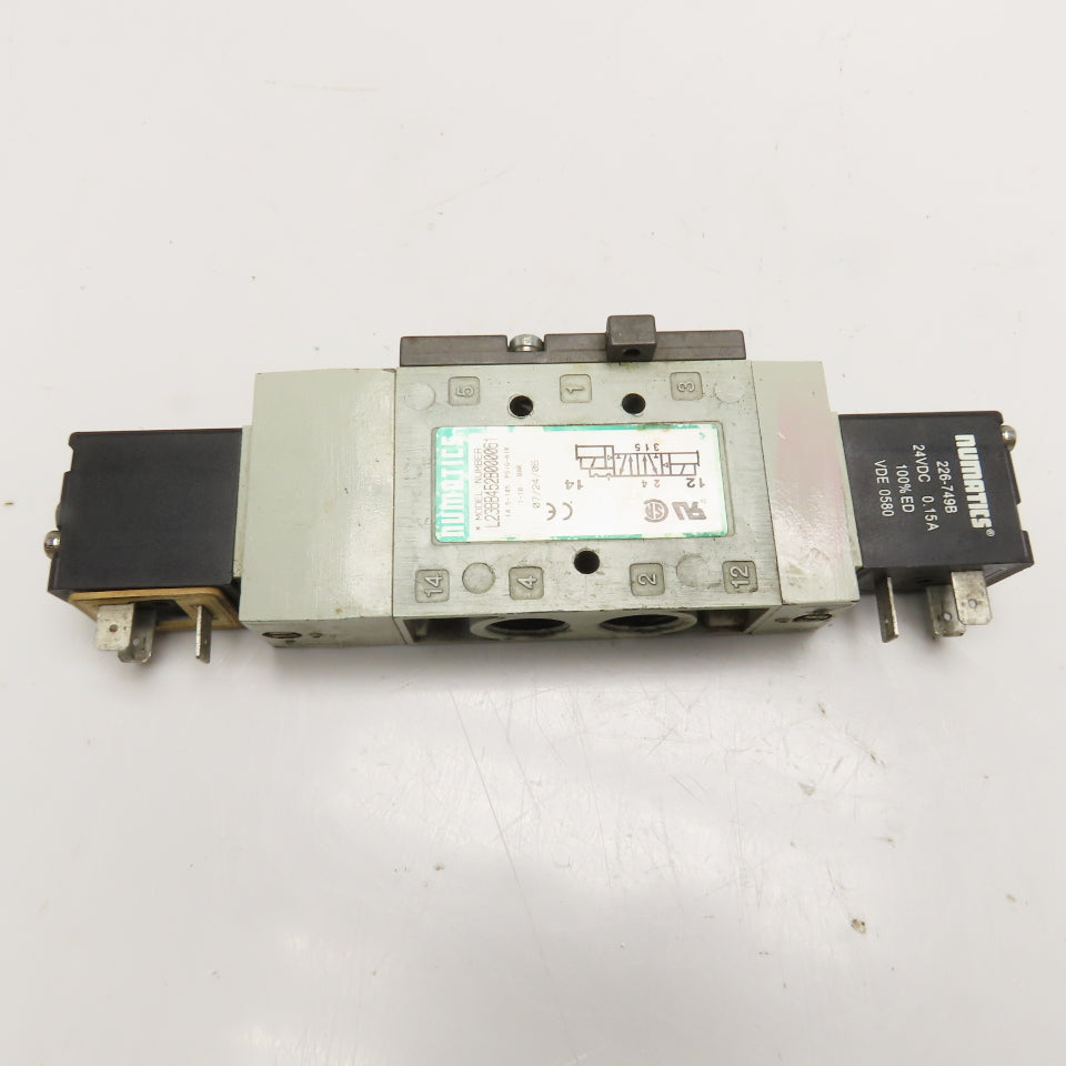 Numatics L23BB452B000061 Pneumatic Directional Valve 24VDC Coil